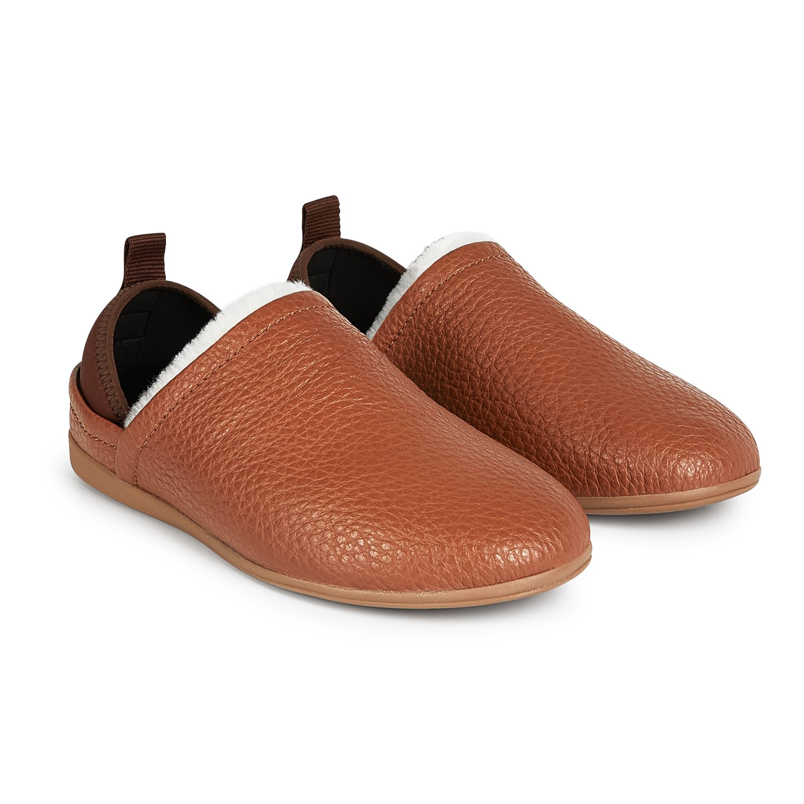 MahYogan Juties Mens Hand Stitched with Pom Poms Leather Brown Shoes Slippers 12 Handcrafted Brown Leather Mojari Shoes: Punjabi Jutti  main image 4