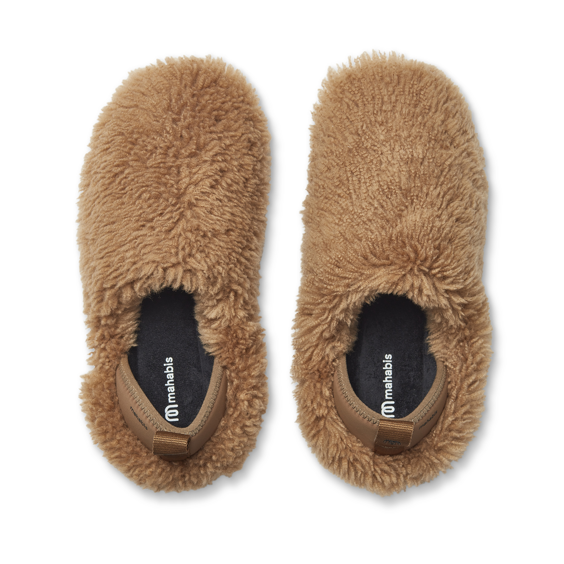 mahabis meribel in gingerbread shearling - mahabis